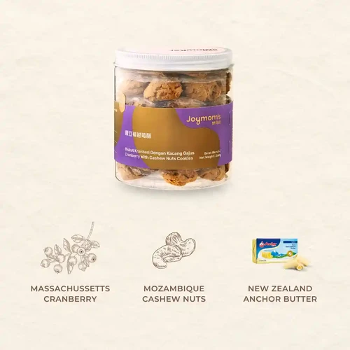 Cranberry with Cashew Nuts Cookies